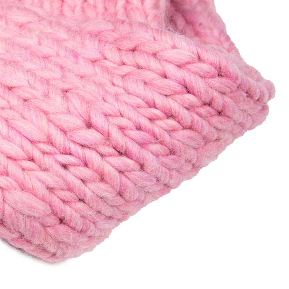 WOOL AND THE GANG PINK KNIT SCARF | WOMENS SIZE 150CM - Picture 4 of 4